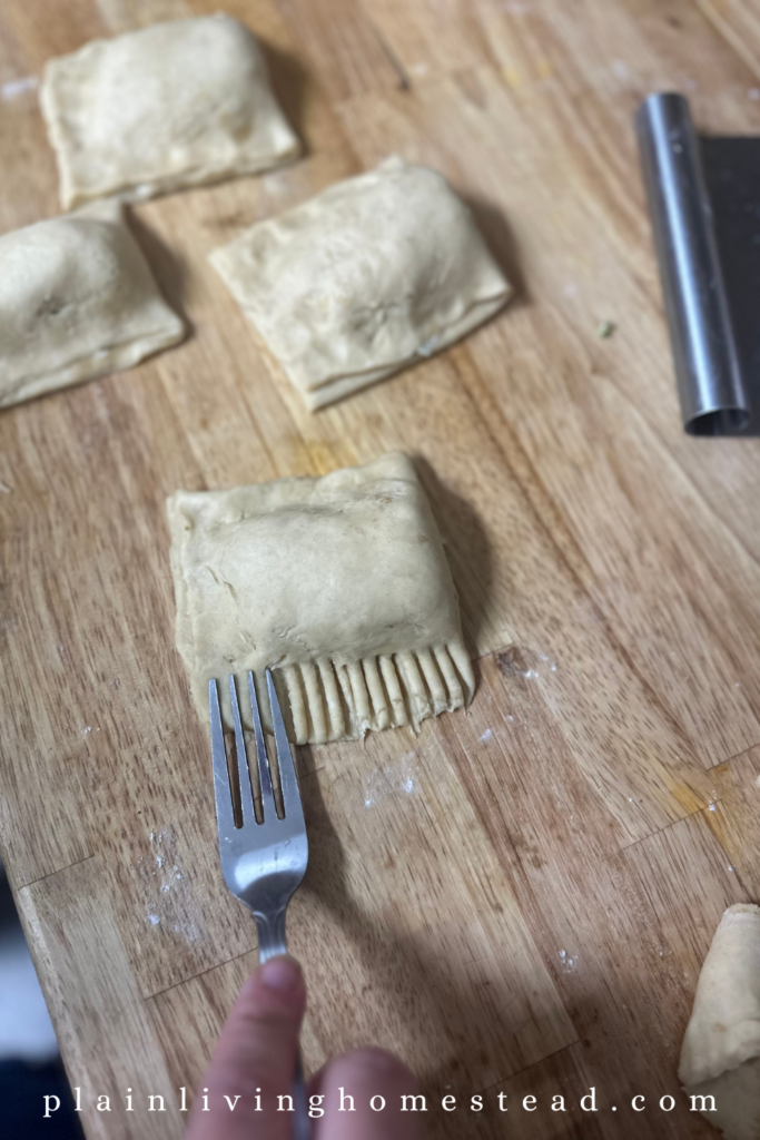 crimping sourdough hot pockets 