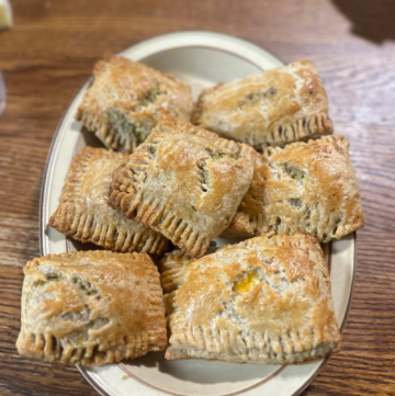 Sourdough chicken broccoli hot pockets