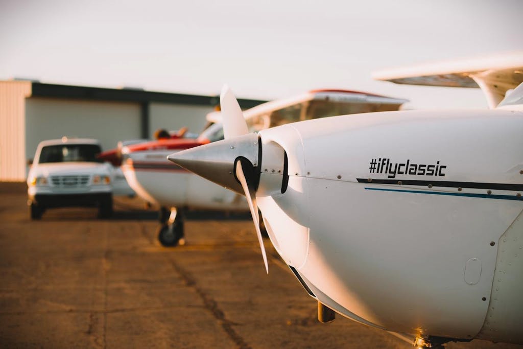 Close up of Airplane Propeller