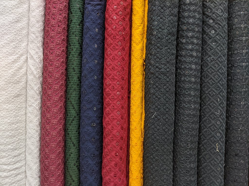 Pattern on Colorful Fabrics