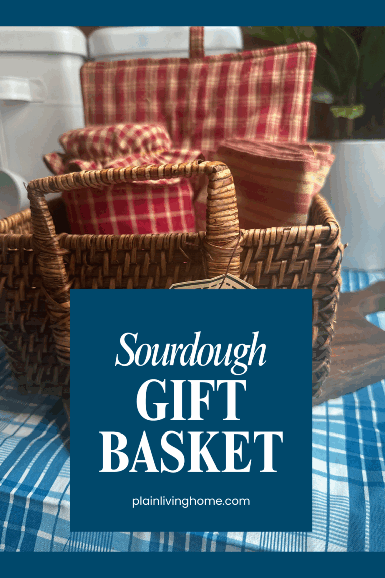 sourdough gift basket with handmade gifts