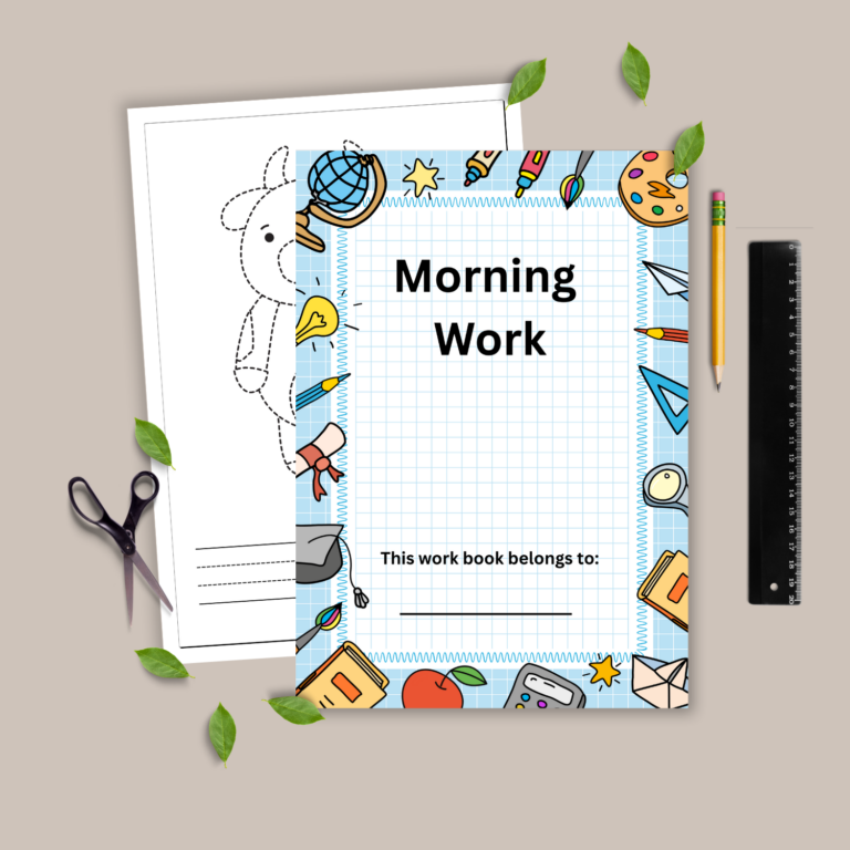 Quiet Homeschool Work for Pre-Readers (Free Printable Pack)