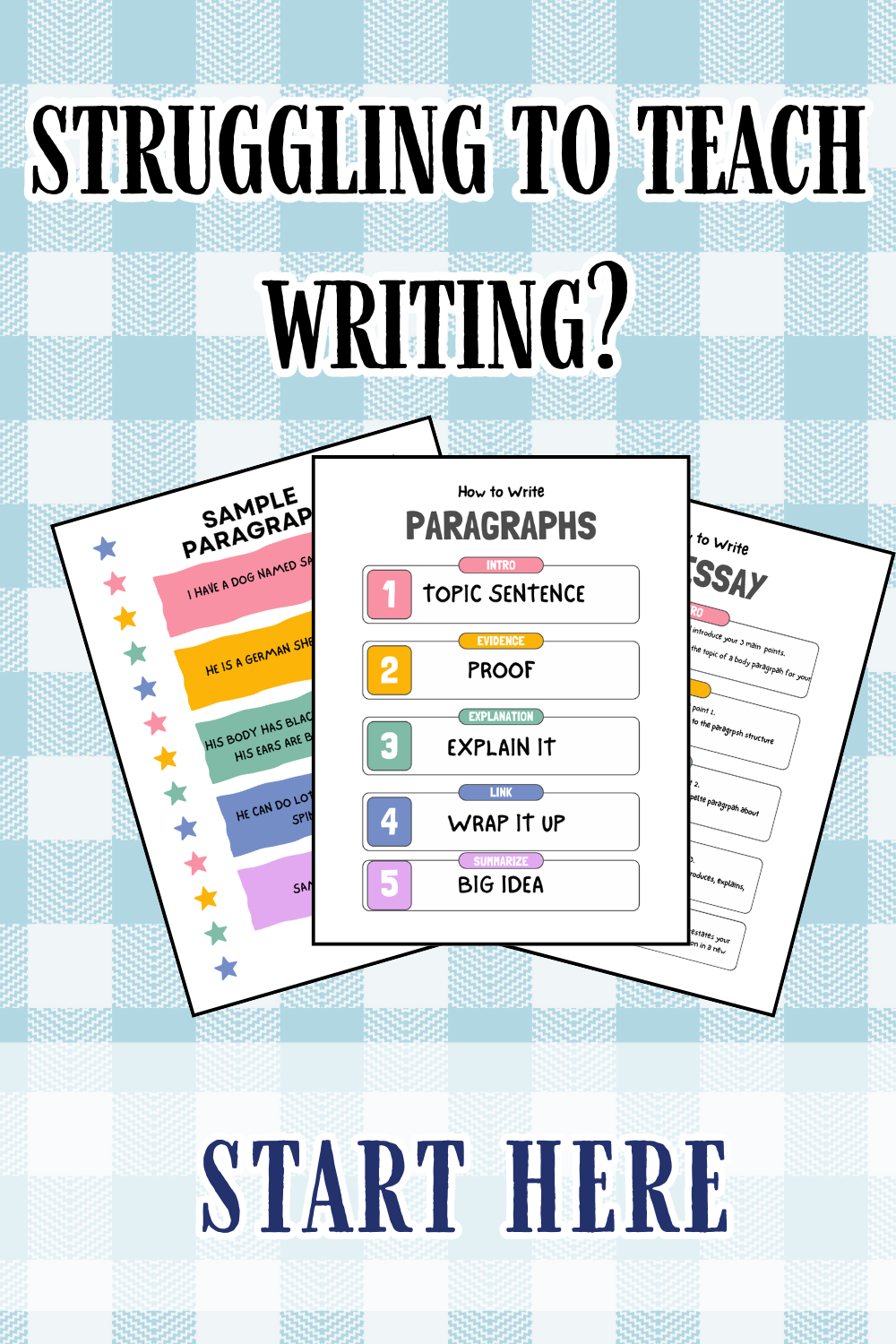 Free Homeschool Paragraph & Essay Writing Printable (Grades 3–8)
