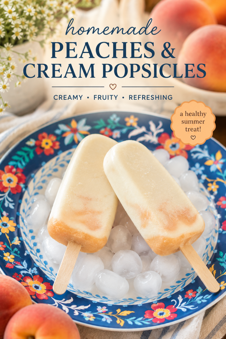 Best Peaches and Cream Popsicles