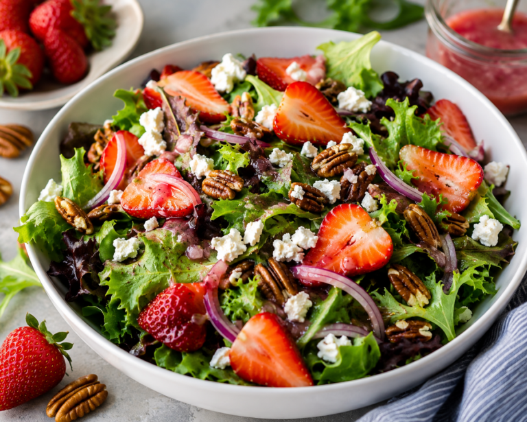 fresh strawberry salad