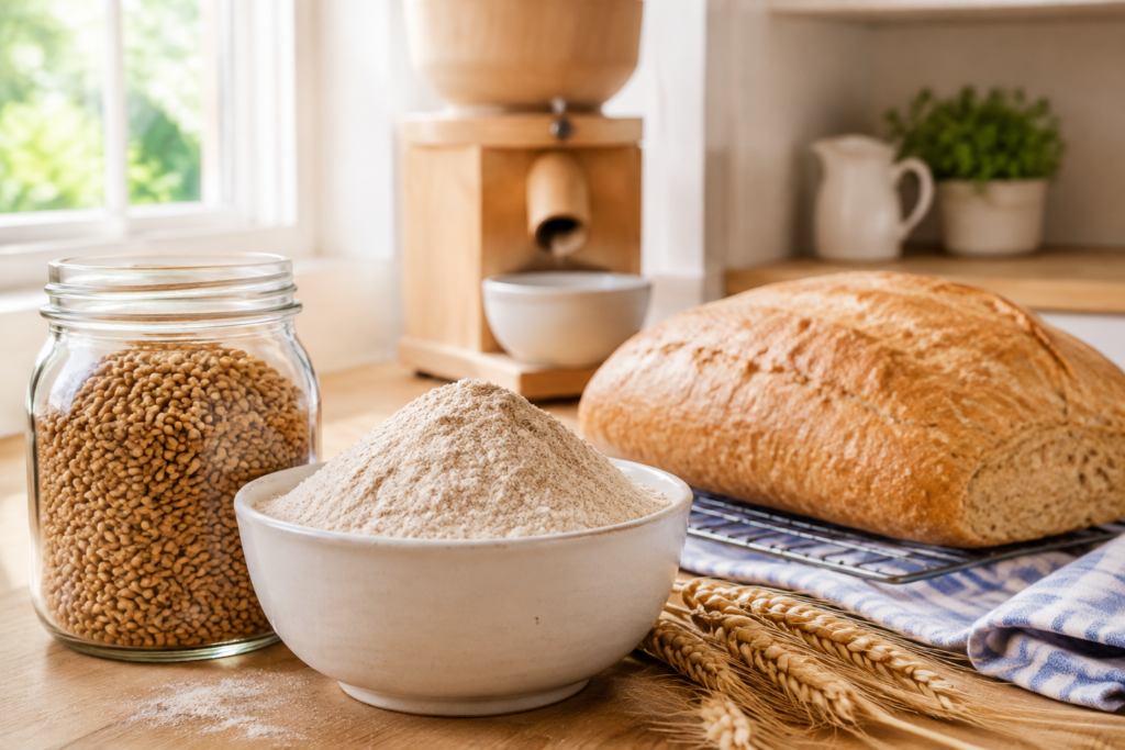 Whether you want to bake with freshly milled flour, learn sourdough, make homemade bread, or prepare something sweet, choose a collection below to find the recipes and beginner-friendly guidance you need.